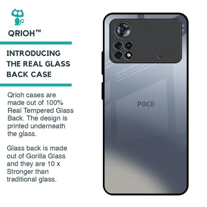 Space Grey Gradient Glass Case for Poco X4 Pro 5G