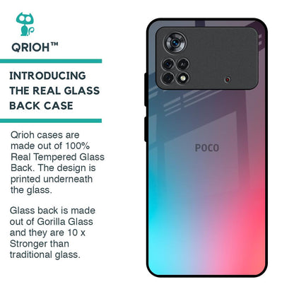 Rainbow Laser Glass Case for Poco X4 Pro 5G
