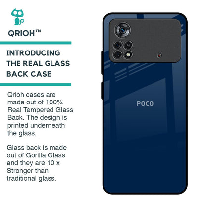Royal Navy Glass Case for Poco X4 Pro 5G