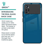 Cobalt Blue Glass Case for Poco X4 Pro 5G