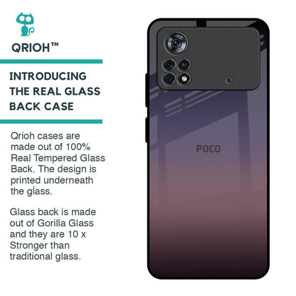 Grey Ombre Glass Case for Poco X4 Pro 5G