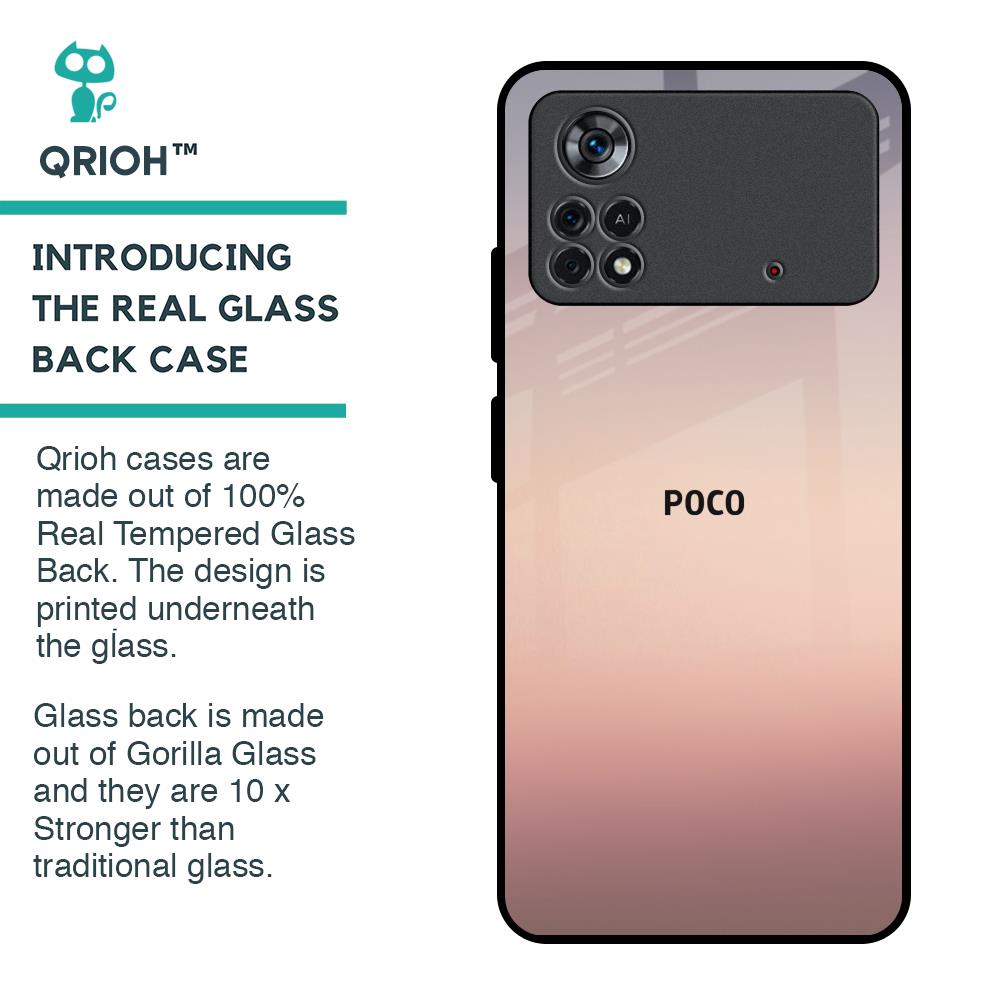 Golden Mauve Glass Case for Poco X4 Pro 5G