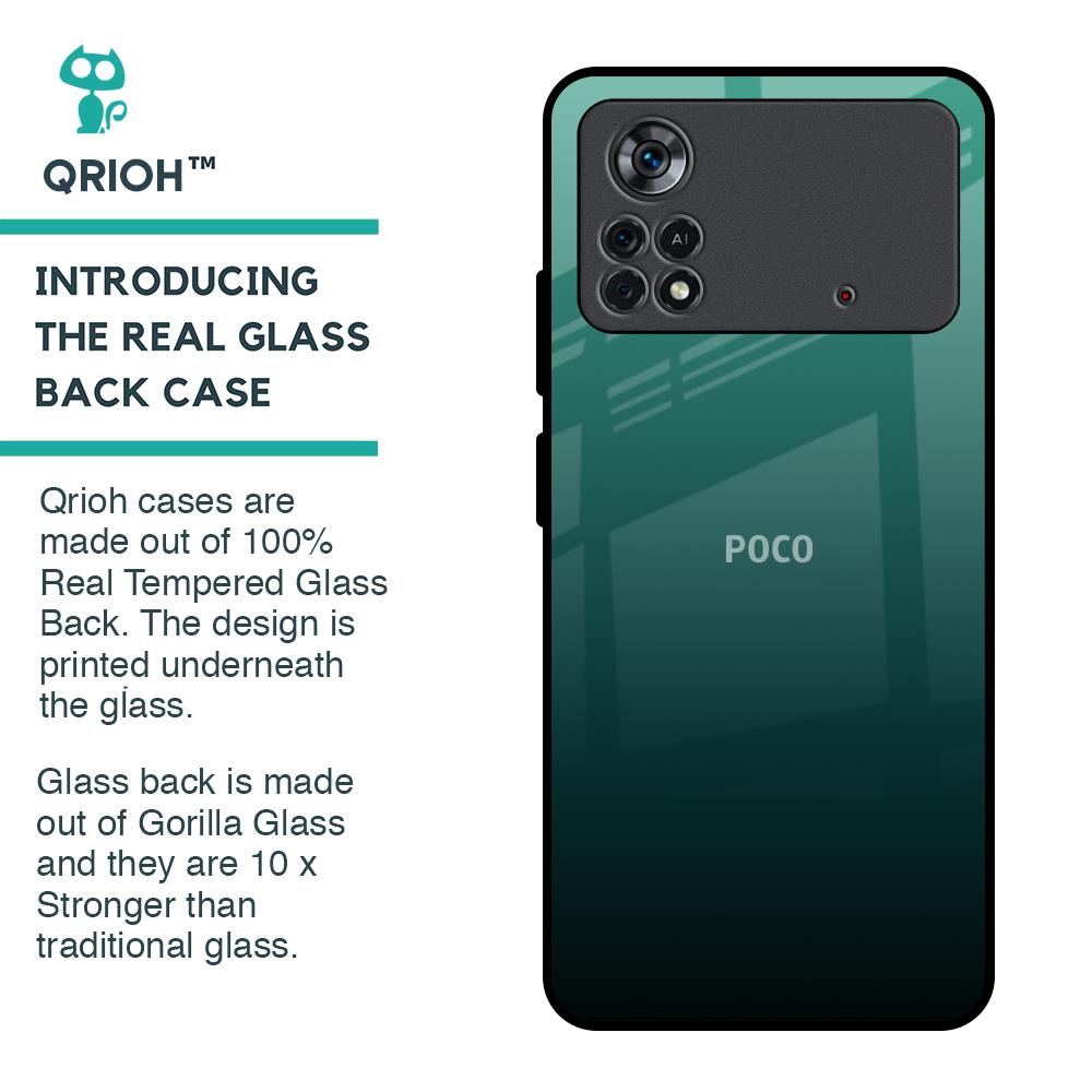 Palm Green Glass Case For Poco X4 Pro 5G