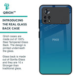 Celestial Blue Glass Case For Poco X4 Pro 5G