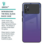 Indigo Pastel Glass Case For Poco X4 Pro 5G