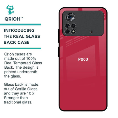 Solo Maroon Glass case for Poco X4 Pro 5G
