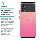 Pastel Pink Gradient Glass Case For Poco X4 Pro 5G