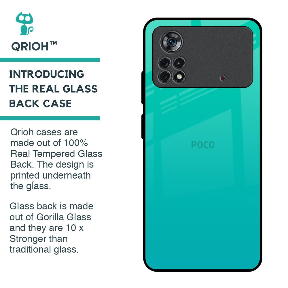 Cuba Blue Glass Case For Poco X4 Pro 5G