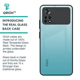Arctic Blue Glass Case For Poco X4 Pro 5G
