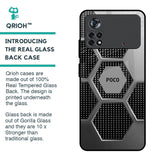 Hexagon Style Glass Case For Poco X4 Pro 5G