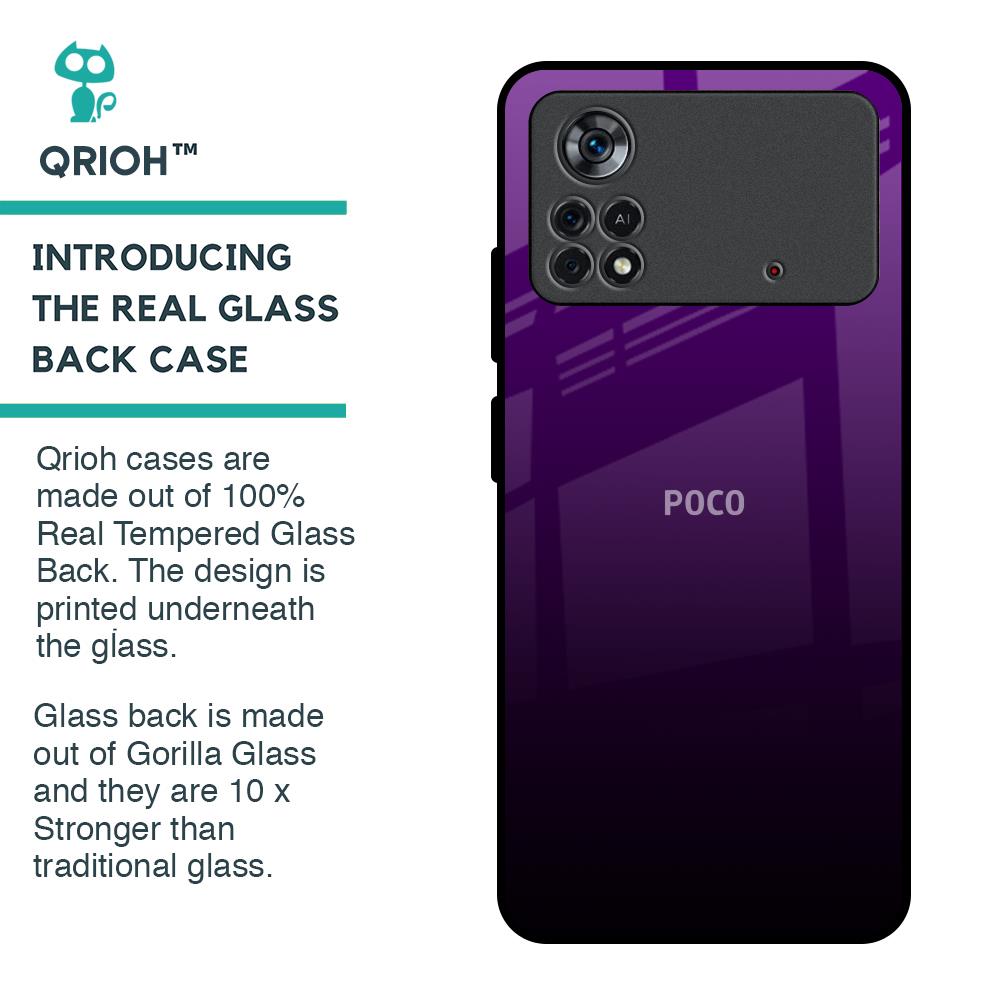 Harbor Royal Blue Glass Case For Poco X4 Pro 5G