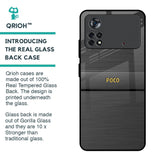 Grey Metallic Glass Case For Poco X4 Pro 5G