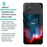Brush Art Glass Case For Poco X4 Pro 5G