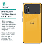 Fluorescent Yellow Glass case for Poco X4 Pro 5G
