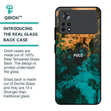 Watercolor Wave Glass Case for Poco X4 Pro 5G