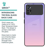 Lavender Gradient Glass Case for Poco X4 Pro 5G