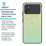 Mint Green Gradient Glass Case for Poco X4 Pro 5G