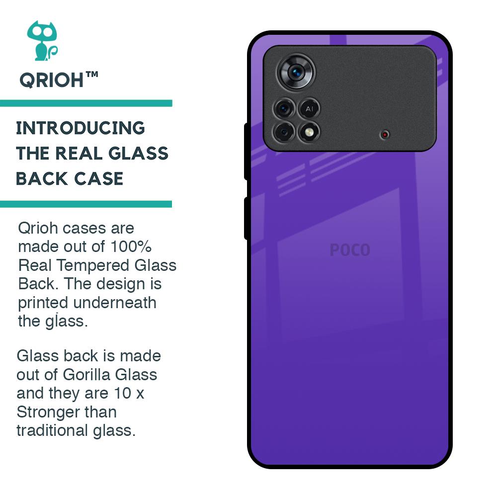 Amethyst Purple Glass Case for Poco X4 Pro 5G