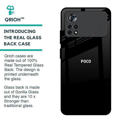 Jet Black Glass Case for Poco X4 Pro 5G