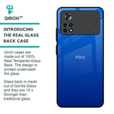 Egyptian Blue Glass Case for Poco X4 Pro 5G