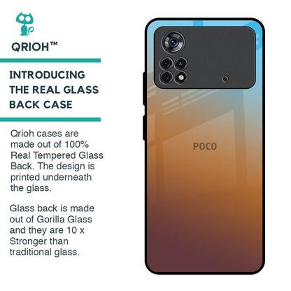 Rich Brown Glass Case for Poco X4 Pro 5G