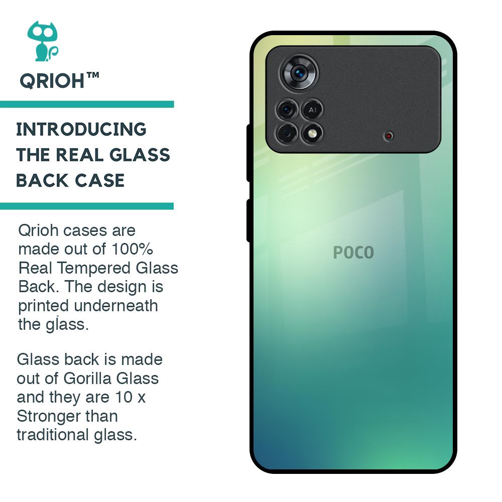Dusty Green Glass Case for Poco X4 Pro 5G