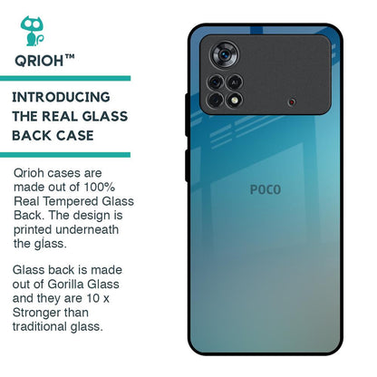 Sea Theme Gradient Glass Case for Poco X4 Pro 5G
