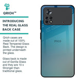 Sea Theme Gradient Glass Case for Poco X4 Pro 5G