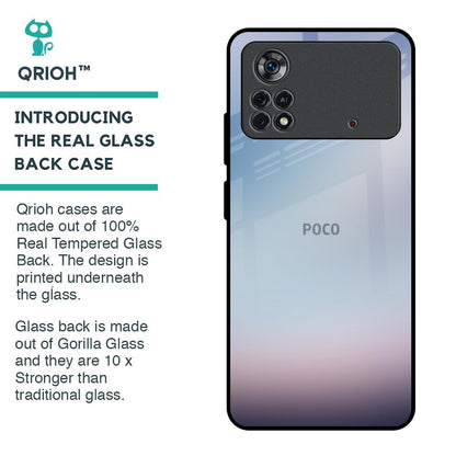 Light Sky Texture Glass Case for Poco X4 Pro 5G