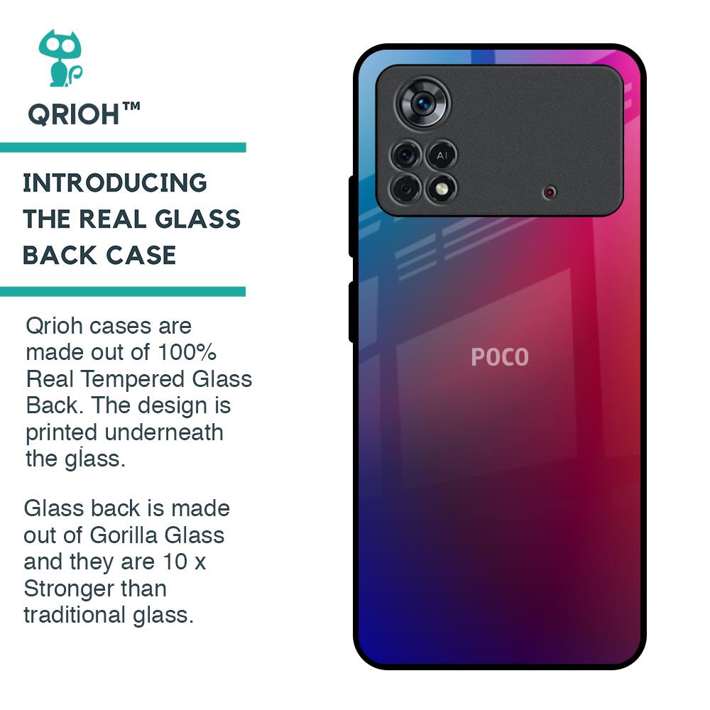 Magical Color Shade Glass Case for Poco X4 Pro 5G