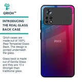 Magical Color Shade Glass Case for Poco X4 Pro 5G