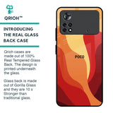 Magma Color Pattern Glass Case for Poco X4 Pro 5G