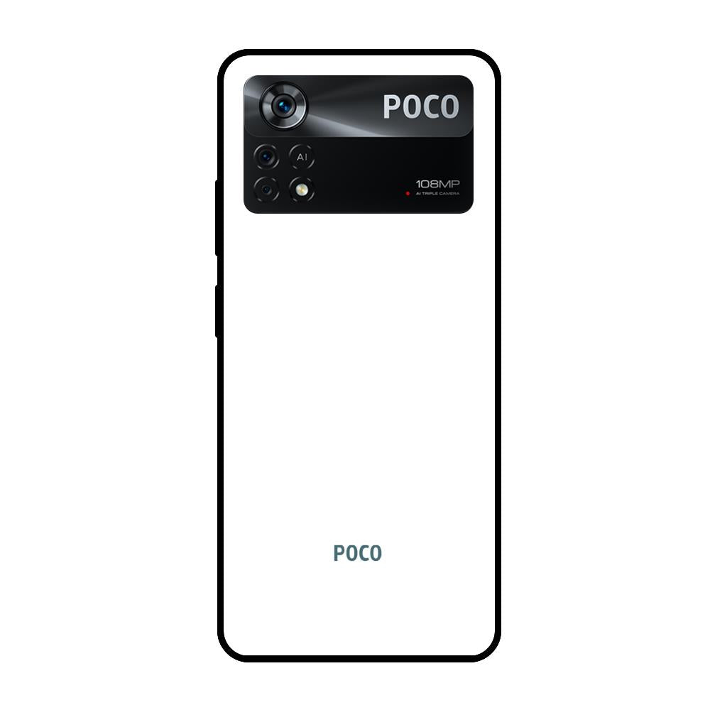 Arctic White Poco X4 Pro 5G Glass Cases & Covers Online