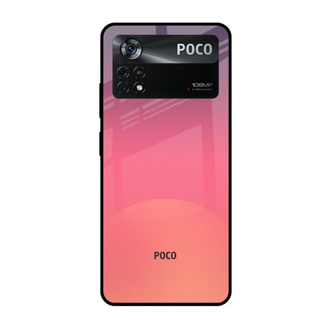 Sunset Orange Poco X4 Pro 5G Glass Cases & Covers Online