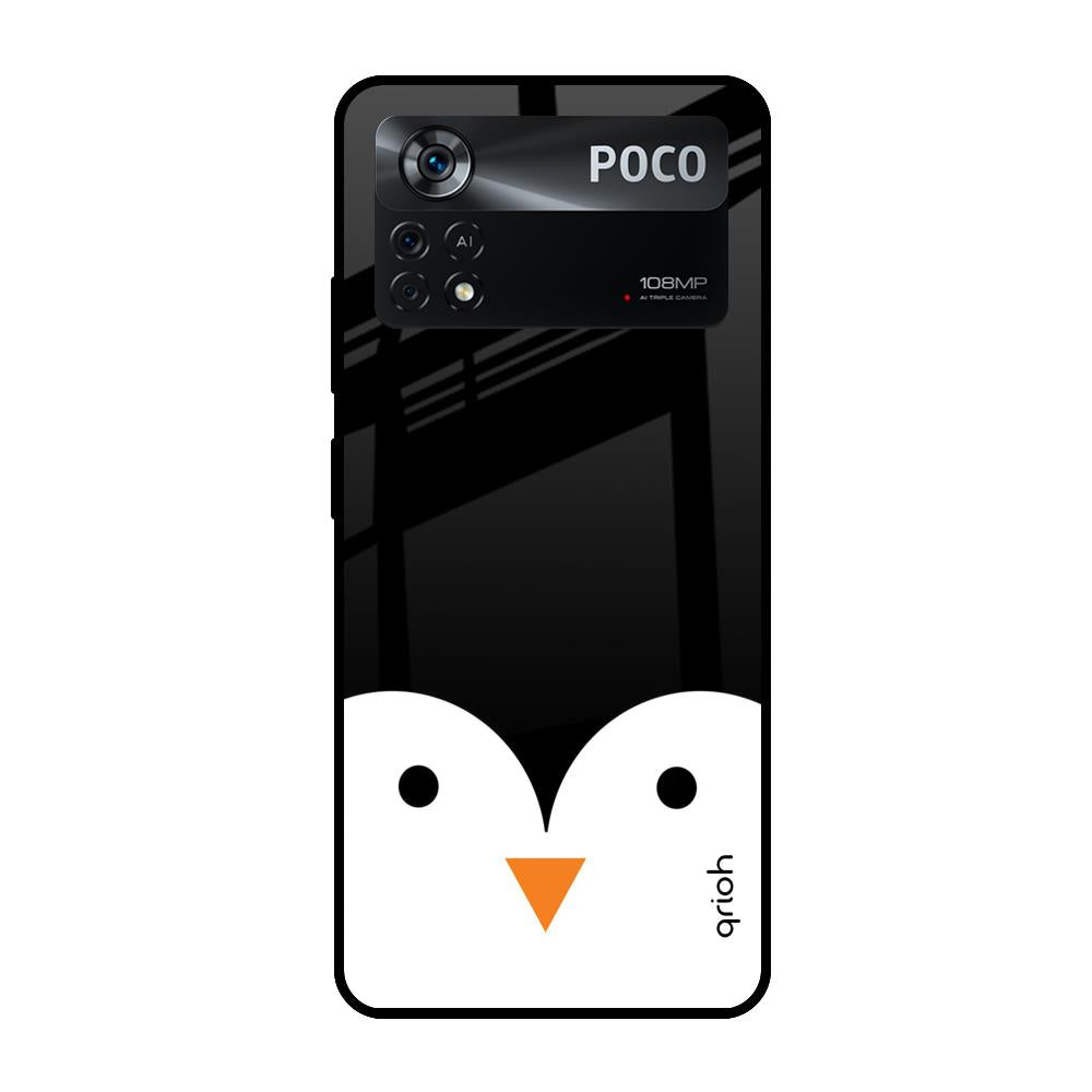 Cute Penguin Poco X4 Pro 5G Glass Cases & Covers Online