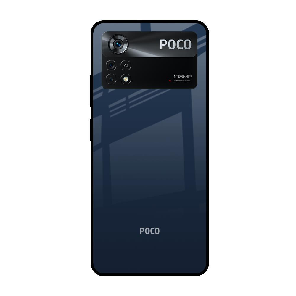 Overshadow Blue Poco X4 Pro 5G Glass Cases & Covers Online
