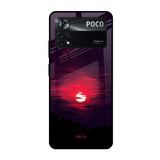 Morning Red Sky Poco X4 Pro 5G Glass Cases & Covers Online