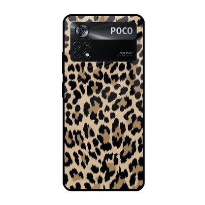 Leopard Seamless Poco X4 Pro 5G Glass Cases & Covers Online