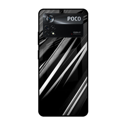 Black & Grey Gradient Poco X4 Pro 5G Glass Cases & Covers Online