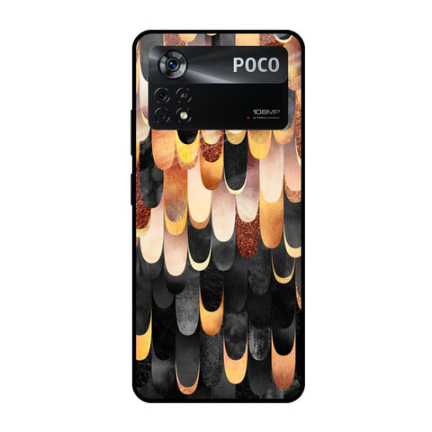 Bronze Abstract Poco X4 Pro 5G Glass Cases & Covers Online