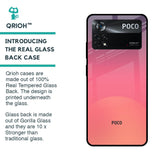 Sunset Orange Glass Case for Poco X4 Pro 5G