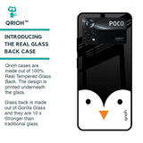 Cute Penguin Glass Case for Poco X4 Pro 5G