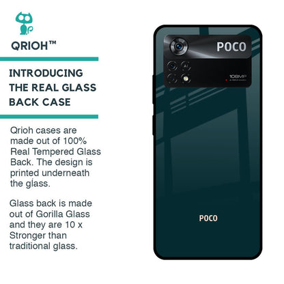 Hunter Green Glass Case For Poco X4 Pro 5G