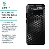 Dark Abstract Pattern Glass Case For Poco X4 Pro 5G