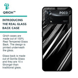 Black & Grey Gradient Glass Case For Poco X4 Pro 5G