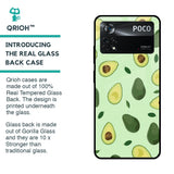 Avocado Green Glass Case For Poco X4 Pro 5G