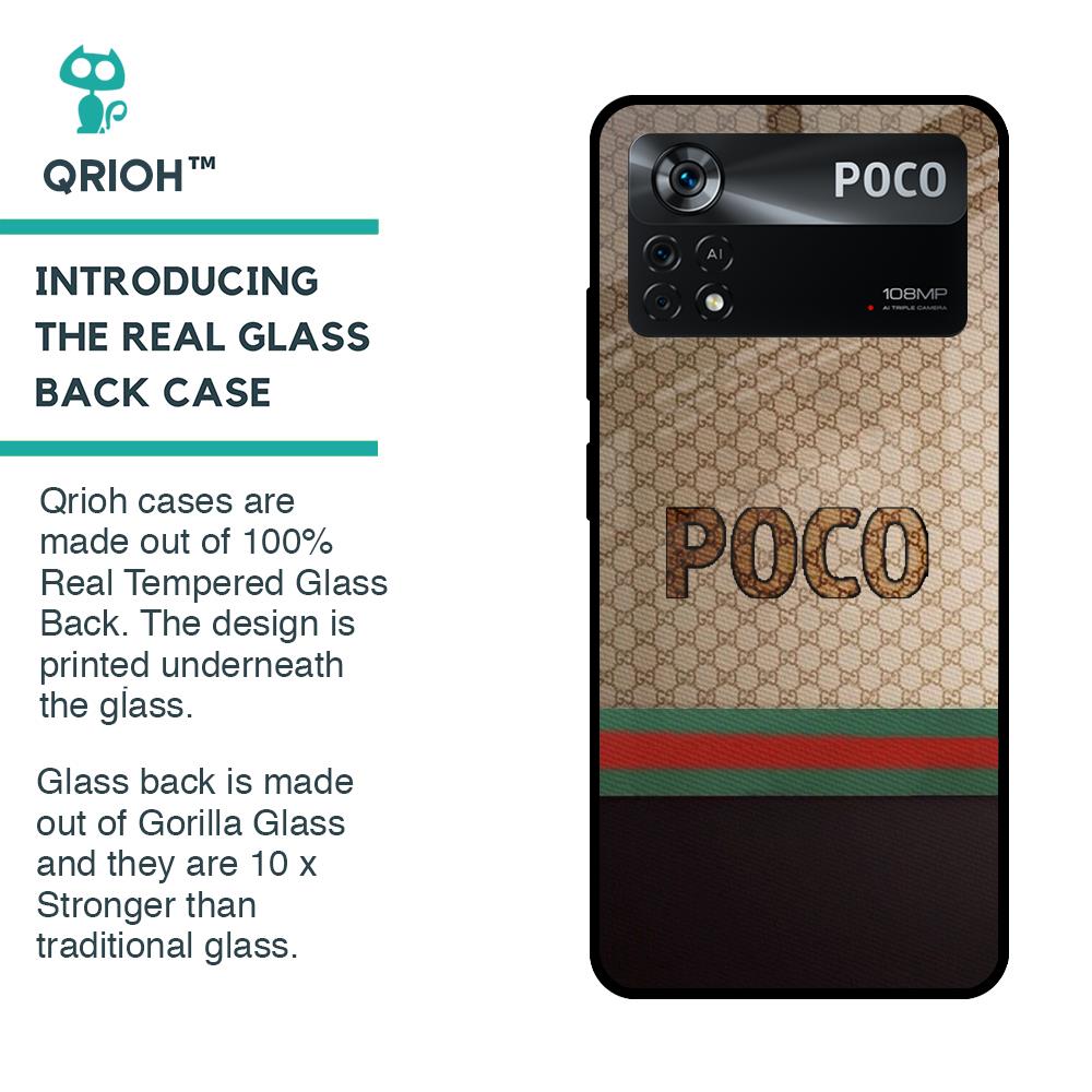 High End Fashion Glass case for Poco X4 Pro 5G