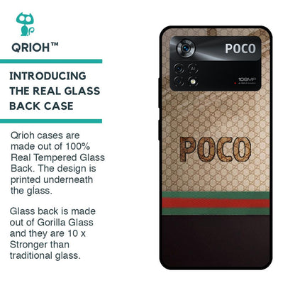 High End Fashion Glass case for Poco X4 Pro 5G