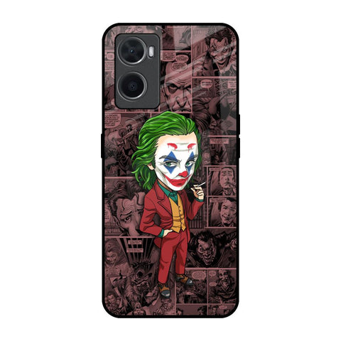 Joker Cartoon Oppo A76 Glass Back Cover Online