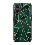 Abstract Green Oppo A76 Glass Back Cover Online